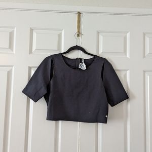 Fabletics cropped cut out tee new large